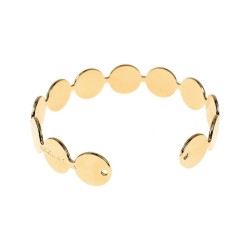 Manchette Bubble plaquée or-Acquadila-2257