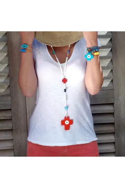 Chapelet Rio Blanc - un look joyeux et audacieux !