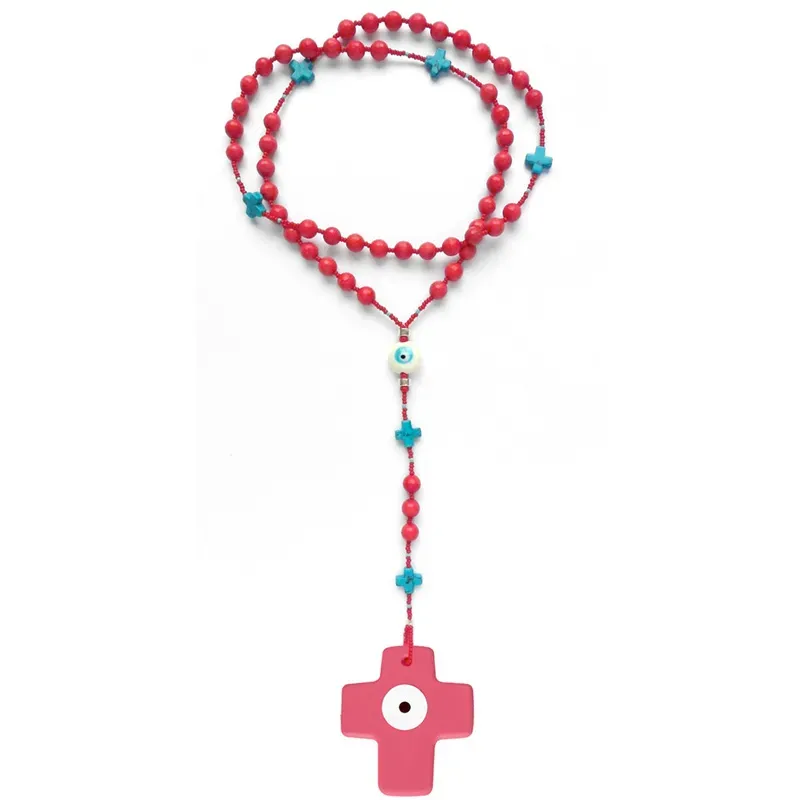 Chapelet Paros Corail - Pour un look joyeux et audacieux !