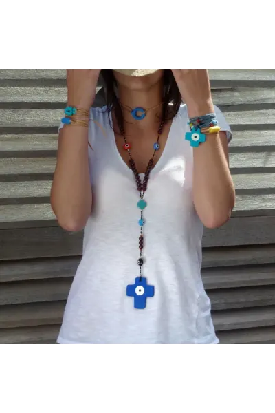 Chapelet Rio Grenat - un look joyeux et audacieux !