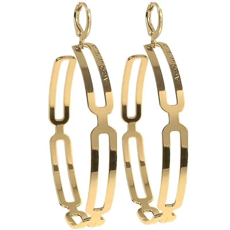 Créoles Maxi Link - doré - Bijoux fait main en Corse