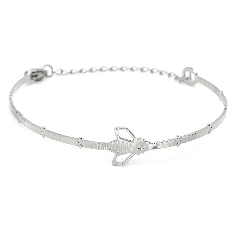 Jonc Abeille argent - Un bracelet très attachant