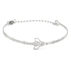 Jonc Abeille argent - Un bracelet très attachant
