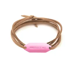 Bracelet Pare-Battage Protect Me Rose - Le bodyguard !