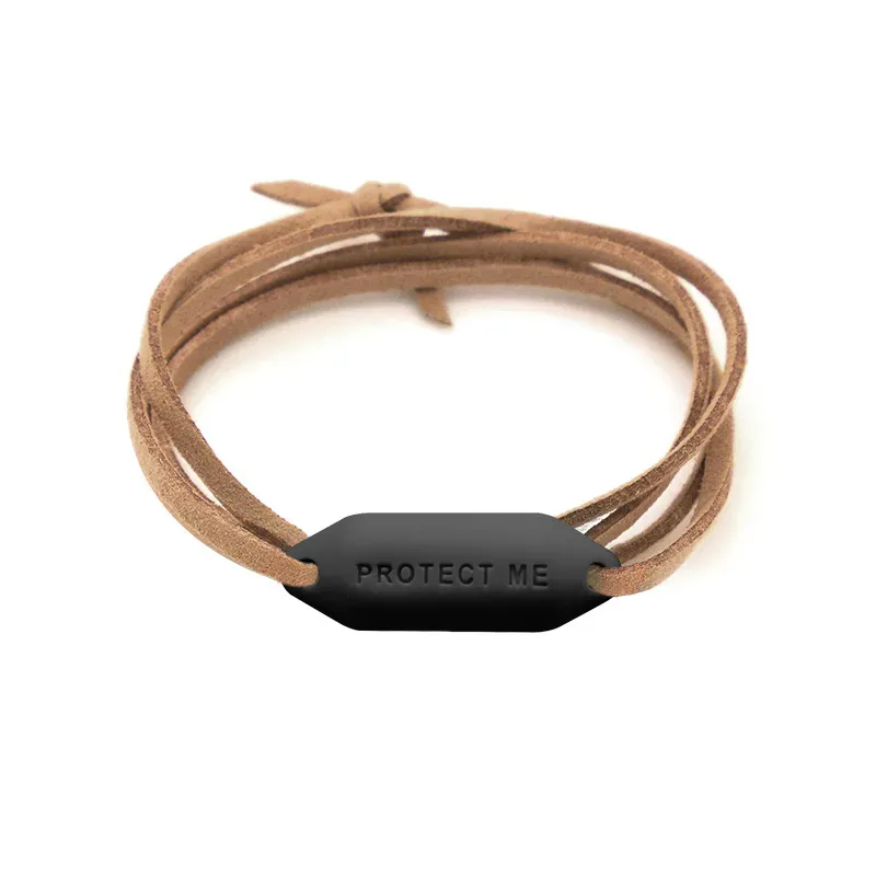 Bracelet Pare-Battage Protect Me Noir - Le bodyguard !