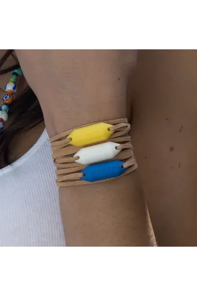 Bracelet Pare-Battage Protect Me Blanc - Le bodyguard !