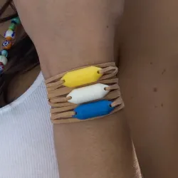 Bracelet Pare-Battage Protect Me Blanc - Le bodyguard !