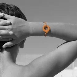 Bracelet Hold Me orange - En Signe d'affection
