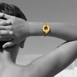 Bracelet Hold Me jaune - Un bracelet très attachant