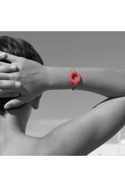 Bracelet Hold Me corail - Un bracelet très affectueux