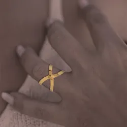 Bague Infini or - Fabriquée en Corse par Acquadila