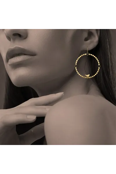 Boucle d’oreilles Eternity or - A la fois chic et audacieuses.