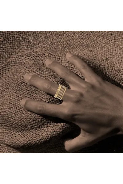 Bague Marinière or - Fabriquée en Corse par Acquadila