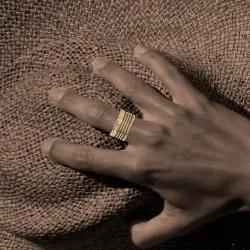 Bague Marinière or - Fabriquée en Corse par Acquadila