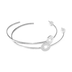 Créoles Stella argent - A la fois chic et audacieuses.