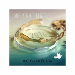 Jonc Venice Beach plaqué or-Acquadila-534