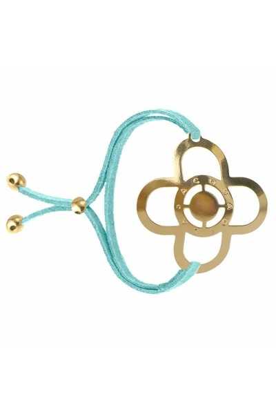 Bracelet tatouage Trèfle doré-Acquadila-893