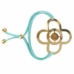 Bracelet tatouage Trèfle doré-Acquadila-893