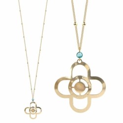 Sautoir Trèfle doré cristal Swarovski-Acquadila-945